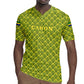 Gabon Tribal Pattern Rugby Jersey - National Flag Colors and Bold Text Design