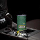 Gabon Skinny Tumbler - Black Panther Graphic and Hibiscus Flower Design in National Colors