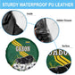 Gabon Spare Tire Cover - Black Panther Graphic and Hibiscus Flower Design in National Colors