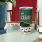Gabon Tumbler Cup - Black Panther Graphic and Hibiscus Flower Design in National Colors