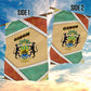 Gabon Garden Flag - National Coat of Arms and Tribal Pattern Map Design in Bold Colors