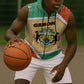 Gabon Sleeveless Zip Hoodie - National Coat of Arms and Tribal Pattern Map Design in Bold Colors - African Pride