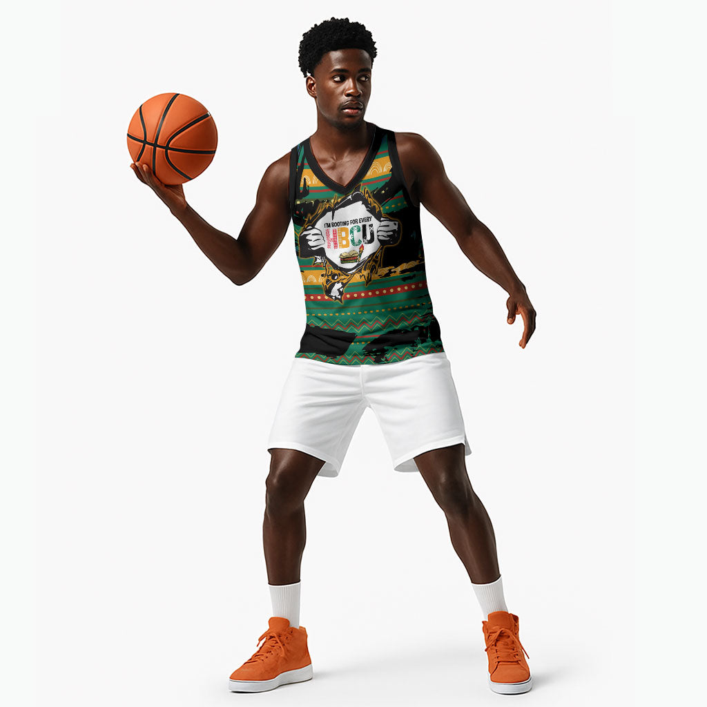Rooting For Every HBCU Basketball Jersey Pan African Kente Pattern - History And Knowledge Torch