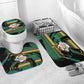 Rooting For Every HBCU Bathroom Set Pan African Kente Pattern - History And Knowledge Torch
