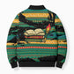 Rooting For Every HBCU Bomber Puffer Jacket Pan African Kente Pattern - History And Knowledge Torch
