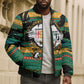 Rooting For Every HBCU Bomber Puffer Jacket Pan African Kente Pattern - History And Knowledge Torch