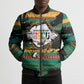 Rooting For Every HBCU Bomber Puffer Jacket Pan African Kente Pattern - History And Knowledge Torch