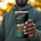 Rooting For Every HBCU 4 in 1 Can Cooler Tumbler Pan African Kente Pattern - History And Knowledge Torch