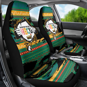 Rooting For Every HBCU Car Seat Cover Pan African Kente Pattern - History And Knowledge Torch