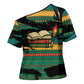 Rooting For Every HBCU Cross Shoulder Shirt Pan African Kente Pattern - History And Knowledge Torch