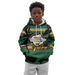Rooting For Every HBCU Kid Hoodie Pan African Kente Pattern - History And Knowledge Torch