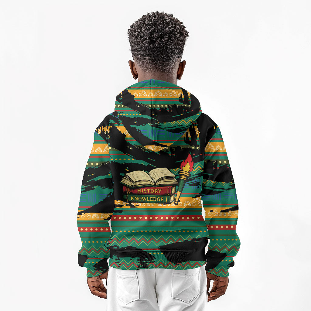 Rooting For Every HBCU Kid Hoodie Pan African Kente Pattern - History And Knowledge Torch