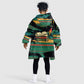 Rooting For Every HBCU Kid Wearable Blanket Hoodie Pan African Kente Pattern - History And Knowledge Torch