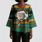 Rooting For Every HBCU Kimono Sleeve Blouse Pan African Kente Pattern - History And Knowledge Torch