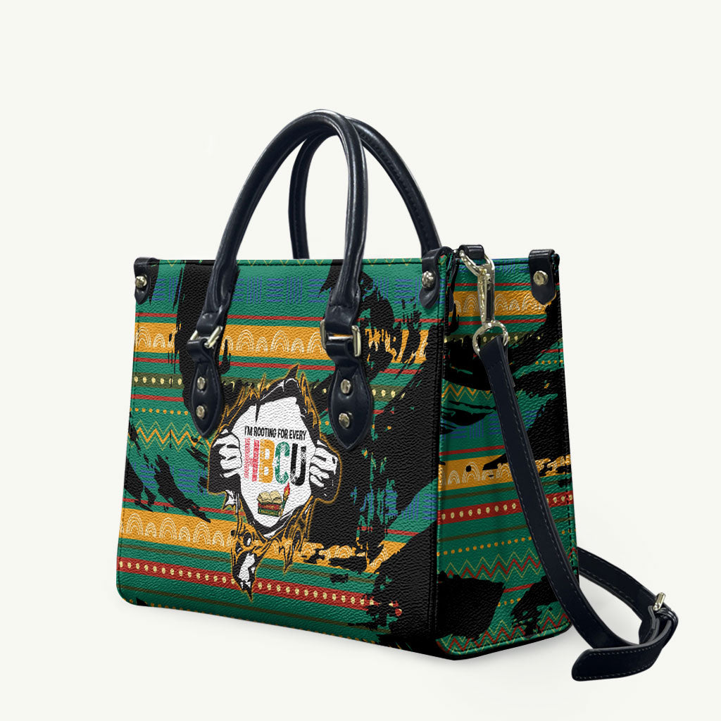 Rooting For Every HBCU Leather Bag Pan African Kente Pattern - History ...