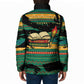 Rooting For Every HBCU Padded Jacket Pan African Kente Pattern - History And Knowledge Torch