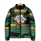 Rooting For Every HBCU Padded Jacket Pan African Kente Pattern - History And Knowledge Torch