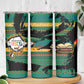 Rooting For Every HBCU Skinny Tumbler Pan African Kente Pattern - History And Knowledge Torch