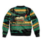 Rooting For Every HBCU Sleeve Zip Bomber Jacket Pan African Kente Pattern - History And Knowledge Torch