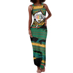 Rooting For Every HBCU Tank Maxi Dress Pan African Kente Pattern - History And Knowledge Torch