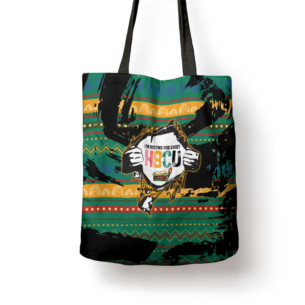 Rooting For Every HBCU Tote Bag Pan African Kente Pattern - History And ...