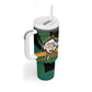 Rooting For Every HBCU Tumbler With Handle Pan African Kente Pattern - History And Knowledge Torch