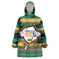 Rooting For Every HBCU Wearable Blanket Hoodie Pan African Kente Pattern - History And Knowledge Torch