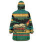 Rooting For Every HBCU Wearable Blanket Hoodie Pan African Kente Pattern - History And Knowledge Torch