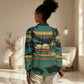 Rooting For Every HBCU Women Casual Shirt Pan African Kente Pattern - History And Knowledge Torch