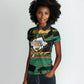 Rooting For Every HBCU Women Polo Shirt Pan African Kente Pattern - History And Knowledge Torch