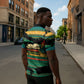 Rooting For Every HBCU Zipper Polo Shirt Pan African Kente Pattern - History And Knowledge Torch