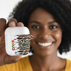 Historically Black Colleges Universities HBCU AirPods Case Pan African Colors Tribal Pattern Typography