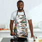 Historically Black Colleges Universities HBCU Apron Pan African Colors Tribal Pattern Typography