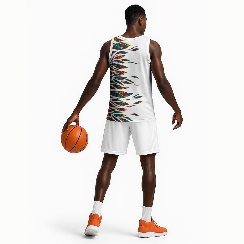 Historically Black Colleges Universities HBCU Basketball Jersey Pan African Colors Tribal Pattern Typography