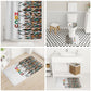 Historically Black Colleges Universities HBCU Bathroom Set Pan African Colors Tribal Pattern Typography
