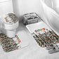 Historically Black Colleges Universities HBCU Bathroom Set Pan African Colors Tribal Pattern Typography