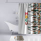 Historically Black Colleges Universities HBCU Bathroom Set Pan African Colors Tribal Pattern Typography