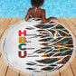 Historically Black Colleges Universities HBCU Beach Blanket Pan African Colors Tribal Pattern Typography