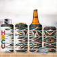 Historically Black Colleges Universities HBCU 4 in 1 Can Cooler Tumbler Pan African Colors Tribal Pattern Typography