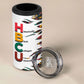 Historically Black Colleges Universities HBCU 4 in 1 Can Cooler Tumbler Pan African Colors Tribal Pattern Typography