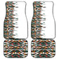 Historically Black Colleges Universities HBCU Car Mats Pan African Colors Tribal Pattern Typography