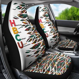 Historically Black Colleges Universities HBCU Car Seat Cover Pan African Colors Tribal Pattern Typography