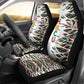 Historically Black Colleges Universities HBCU Car Seat Cover Pan African Colors Tribal Pattern Typography