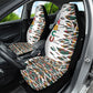 Historically Black Colleges Universities HBCU Car Seat Cover Pan African Colors Tribal Pattern Typography