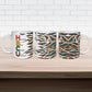 Historically Black Colleges Universities HBCU Ceramic Mug Pan African Colors Tribal Pattern Typography