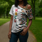 Historically Black Colleges Universities HBCU Cross Shoulder Shirt Pan African Colors Tribal Pattern Typography