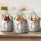 Historically Black Colleges Universities HBCU Grocery Bag Pan African Colors Tribal Pattern Typography