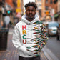 Historically Black Colleges Universities HBCU Hoodie Pan African Colors Tribal Pattern Typography