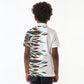 Historically Black Colleges Universities HBCU Kid Polo Shirt Pan African Colors Tribal Pattern Typography