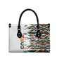 Historically Black Colleges Universities HBCU Leather Bag Pan African Colors Tribal Pattern Typography